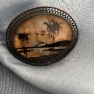 Vintage Palm Beach Sunset Brooch